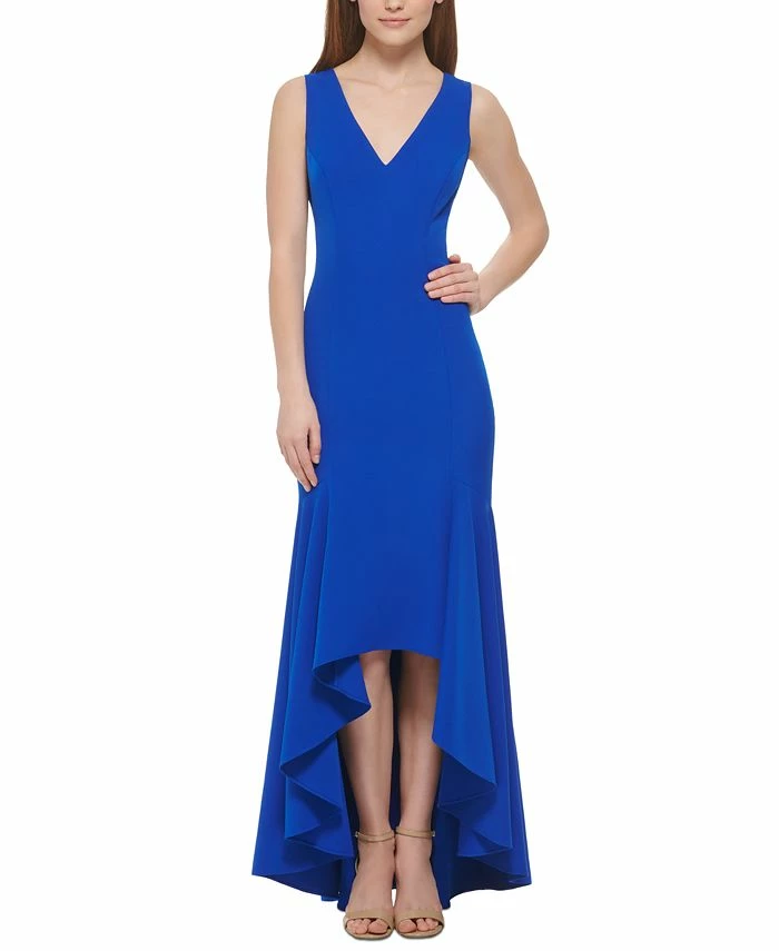 Vince Camuto -Neck High-Low Gown 3 Vince Camuto -Neck High-Low Gown