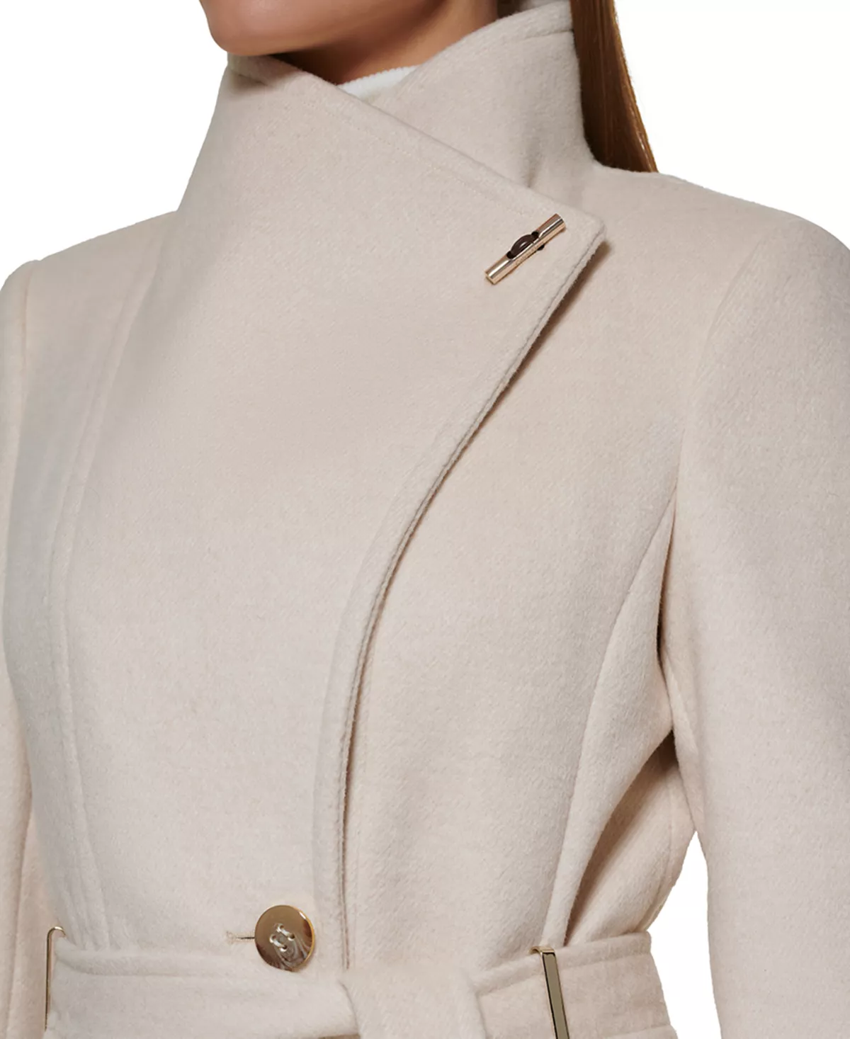 Calvin Klein Women's Asymmetrical Belted Wrap Coat, Created For Macy's 12 Calvin Klein Women's Asymmetrical Belted Wrap Coat, Created For Macy's - Image 10