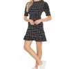 CeCe Women's Puff Sleeve Printed Knit Dress 1 CeCe Women's Puff Sleeve Printed Knit Dress -Clothing Shop 22206257 fpx