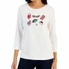 Karen Scott Women's Holiday Beach Top, Created For Macy's -Clothing Shop 22207926 fpx