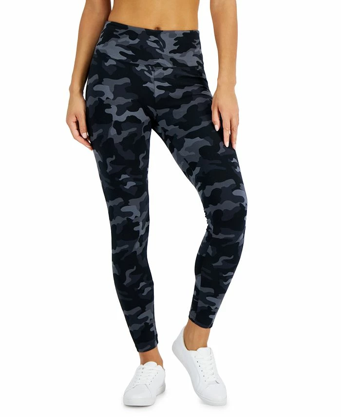 Style & Co Women's Camo-Print High Rise Leggings, Created For Macy's 3 Style & Co Women's Camo-Print High Rise Leggings, Created For Macy's