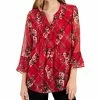 Charter Club Women's Etching Garden Top, Created For Macy's -Clothing Shop 22250096 fpx