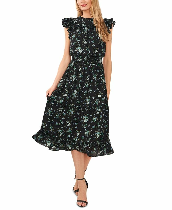 CeCe Women's Flutter-Sleeve Midi Dress 3 CeCe Women's Flutter-Sleeve Midi Dress