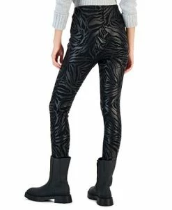 INC International Concepts Women's Animal-Print Metallic Ponté-Knit Skinny Pants, Created For Macy's -Clothing Shop 22269327 fpx