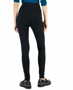 INC International Concepts Women's Zipper-Hem Ponté-Knit Skinny Pants, Created For Macy's -Clothing Shop 22269337 fpx