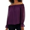 INC International Concepts Women's Off-The-Shoulder Ruffled Blouse, Created For Macy's -Clothing Shop 22269816 fpx