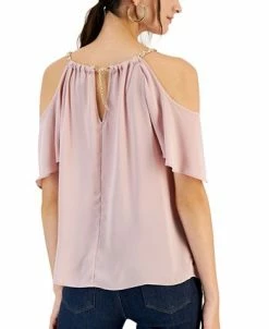 INC International Concepts Women's Cold-Shoulder Chain Halter Top, Created For Macy's 7 INC International Concepts Women's Cold-Shoulder Chain Halter Top, Created For Macy's -Clothing Shop 22269837 fpx