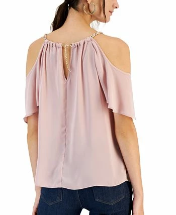 INC International Concepts Women's Cold-Shoulder Chain Halter Top, Created For Macy's 4 INC International Concepts Women's Cold-Shoulder Chain Halter Top, Created For Macy's - Image 2