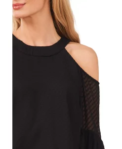 CeCe Women's Cold Shoulder Clip Dot Blouse 9 CeCe Women's Cold Shoulder Clip Dot Blouse -Clothing Shop 22295682 fpx