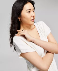 And Now This Women's Short Sleeve Cable Vest Dress 11 And Now This Women's Short Sleeve Cable Vest Dress -Clothing Shop 22305137 fpx