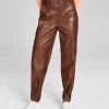 And Now This Women's Tapered Faux-Leather Utility Pants 2 And Now This Women's Tapered Faux-Leather Utility Pants -Clothing Shop 22305763 fpx