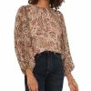 Vince Camuto Women's Crewneck Blouson-Sleeve Blouse -Clothing Shop 22323615 fpx