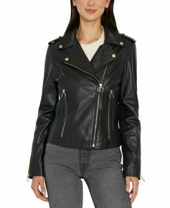 Sam Edelman Women's Leather Moto Jacket 16 Sam Edelman Women's Leather Moto Jacket -Clothing Shop 22336299 fpx
