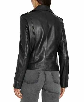 Sam Edelman Women's Leather Moto Jacket 9 Sam Edelman Women's Leather Moto Jacket - Image 7