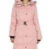 Sam Edelman Women's Belted Hooded Puffer Coat -Clothing Shop 22336309 fpx