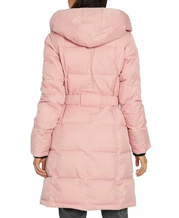 Sam Edelman Women's Belted Hooded Puffer Coat 4 Sam Edelman Women's Belted Hooded Puffer Coat - Image 2