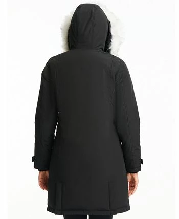 Vince Camuto Women's Faux-Fur-Trim Hooded Parka 4 Vince Camuto Women's Faux-Fur-Trim Hooded Parka - Image 2