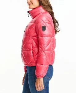 Vince Camuto Women's Shine Hooded Cropped Puffer Coat -Clothing Shop 22337284 fpx