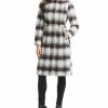Vince Camuto Women's Chain Belted Plaid Maxi Coat -Clothing Shop 22337302 fpx