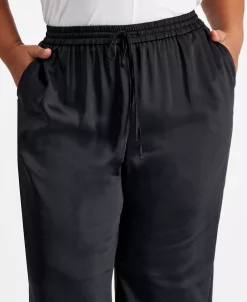 Bar III Plus Size Washed Satin Pull-On Wide-Leg Pants, Created For Macy's 11 Bar III Plus Size Washed Satin Pull-On Wide-Leg Pants, Created For Macy's -Clothing Shop 22337718 fpx