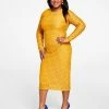 Kasper Lace Side-Pleated Bodycon Midi Dress 1 Kasper Lace Side-Pleated Bodycon Midi Dress -Clothing Shop 22344402 fpx