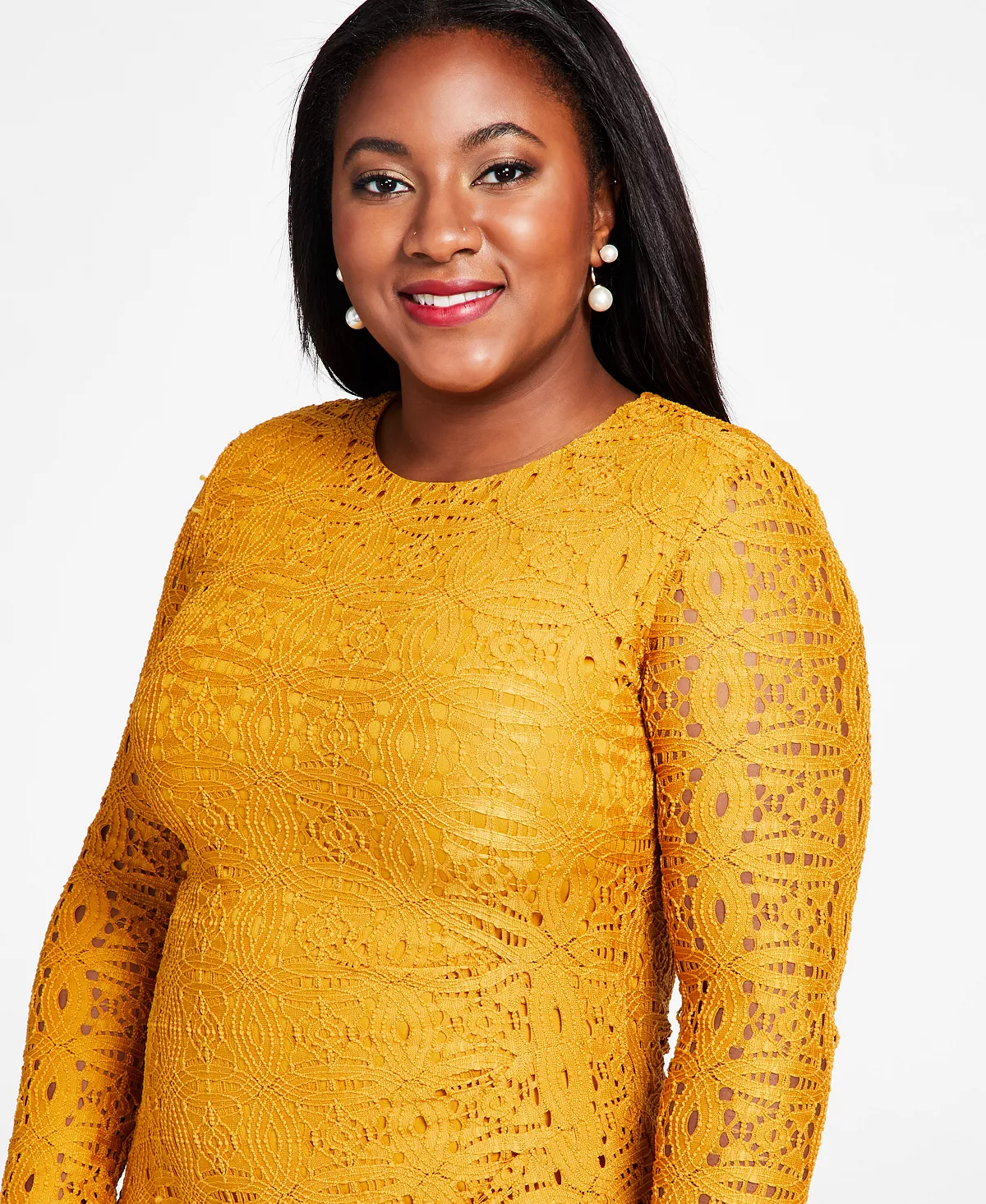 Kasper Lace Side-Pleated Bodycon Midi Dress 6 Kasper Lace Side-Pleated Bodycon Midi Dress - Image 4