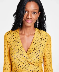 Kasper Lace Surplice V-Neck Ruffled Maxi Dress -Clothing Shop 22344474 fpx