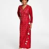 Kasper Lace Surplice V-Neck Ruffled Maxi Dress -Clothing Shop 22344486 fpx