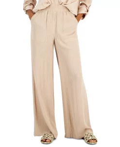 INC International Concepts Women's Pull-On Patch Pocket Wide-Leg Pants, Created For Macy's 14 INC International Concepts Women's Pull-On Patch Pocket Wide-Leg Pants, Created For Macy's -Clothing Shop 22360008 fpx