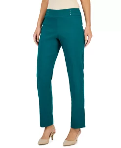 JM Collection Studded Pull-On Tummy Control Pants, Regular And Short Lengths, Created For Macy's -Clothing Shop 22371855 fpx
