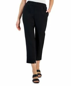 Alfani Women's Linen Blend Pull-On Pants, Created For Macy's