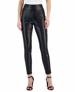 INC International Concepts Women's Faux-Leather Leggings, Created For Macy's -Clothing Shop 22427801 fpx