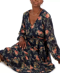 INC International Concepts Printed Tie-Waist Maxi Dress, Created For Macy's 10 INC International Concepts Printed Tie-Waist Maxi Dress, Created For Macy's -Clothing Shop 22439622 fpx
