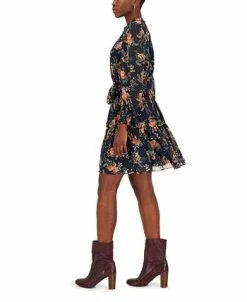 INC International Concepts Hiffon Printed Blouson-Sleeve Fit & Flare Dress, Created For Macy's 9 INC International Concepts Hiffon Printed Blouson-Sleeve Fit & Flare Dress, Created For Macy's -Clothing Shop 22439887 fpx