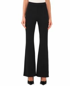 CeCe Women's Princess-Seam Flared Wide-Leg Pants