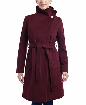 Michael Kors Women's Asymmetric Belted Wrap Coat, Created For Macy's 5 Michael Kors Women's Asymmetric Belted Wrap Coat, Created For Macy's - Image 3