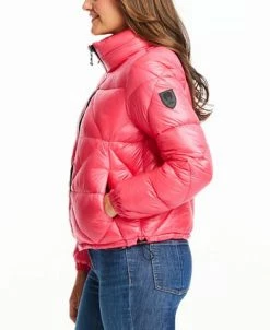 Vince Camuto Women's Shine Hooded Cropped Puffer Coat -Clothing Shop 22504342 fpx