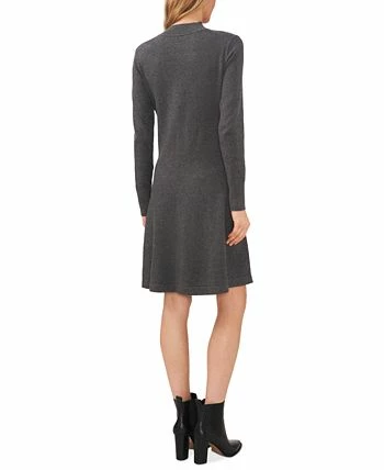 CeCe Women's Mock Neck Sweater Tie Dress 4 CeCe Women's Mock Neck Sweater Tie Dress - Image 2