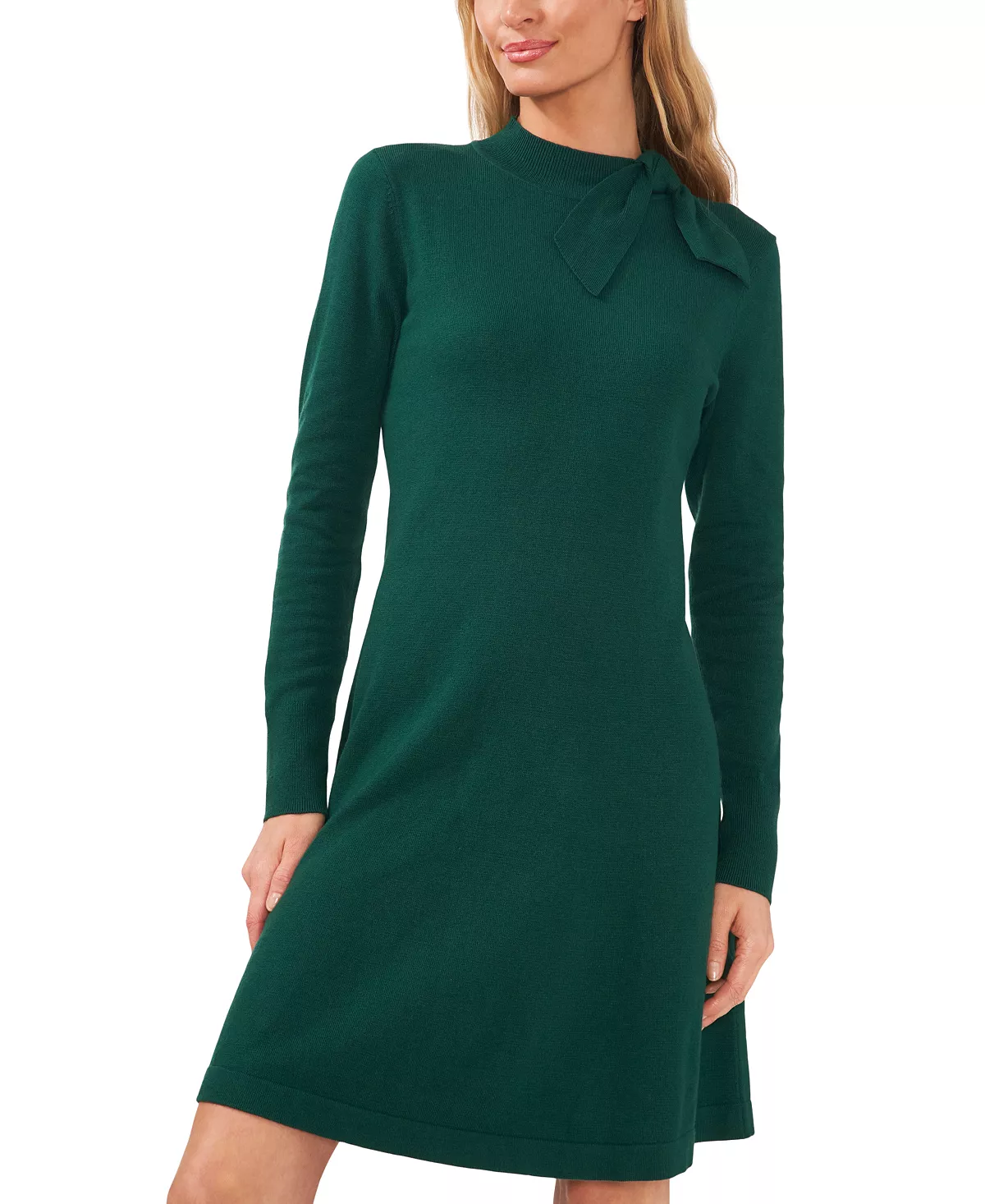 CeCe Women's Mock Neck Sweater Tie Dress 8 CeCe Women's Mock Neck Sweater Tie Dress - Image 6