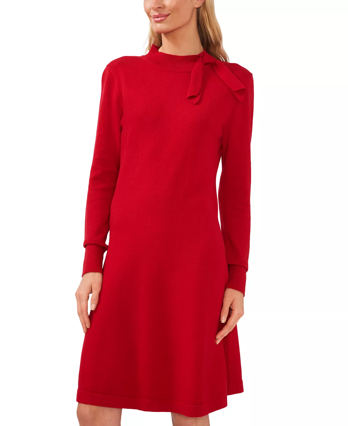 CeCe Women's Mock Neck Sweater Tie Dress 10 CeCe Women's Mock Neck Sweater Tie Dress - Image 8