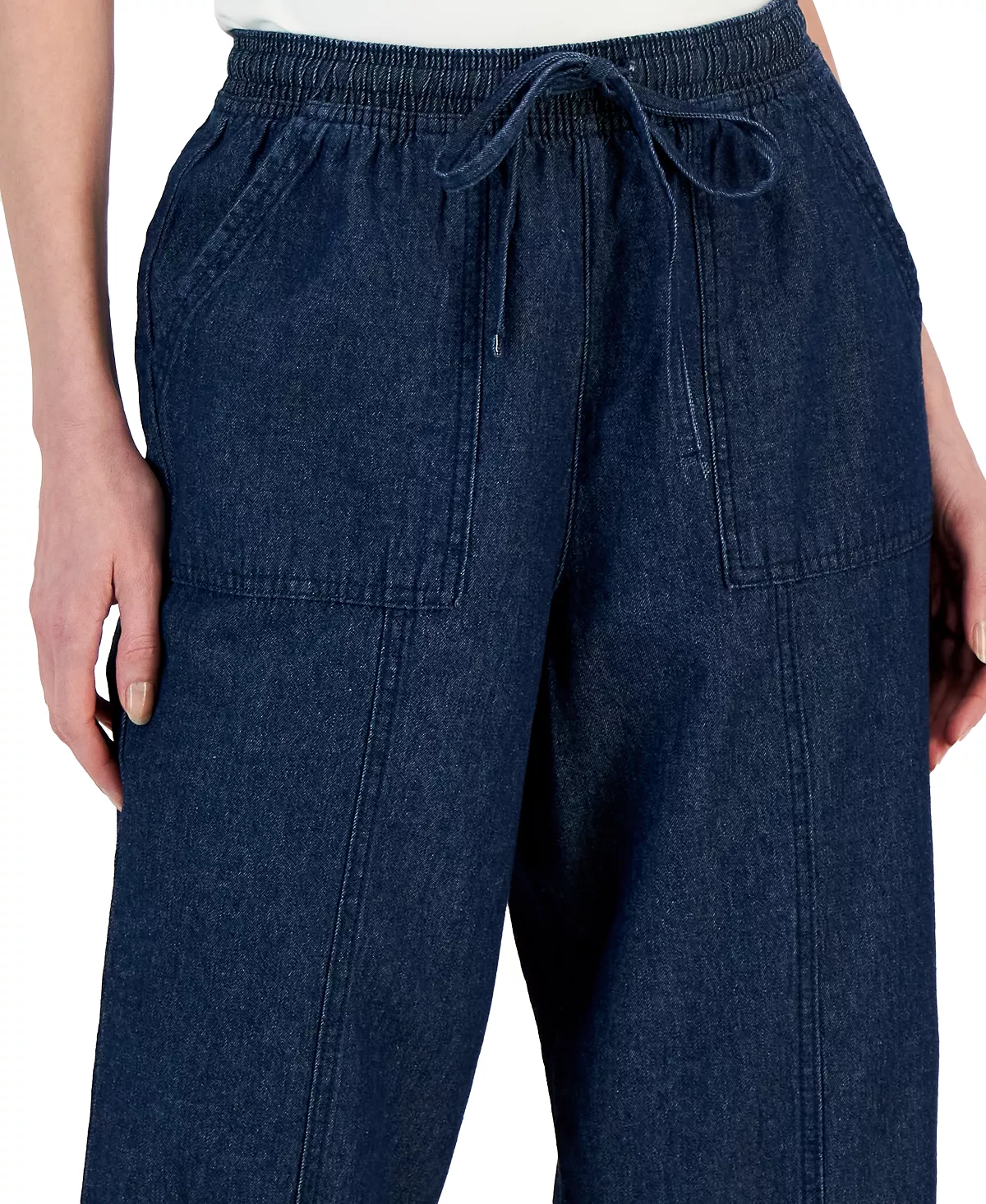 Karen Scott Women's Quinn Cotton Pull-On Capri Pants, Created For Macy's 12 Karen Scott Women's Quinn Cotton Pull-On Capri Pants, Created For Macy's - Image 10