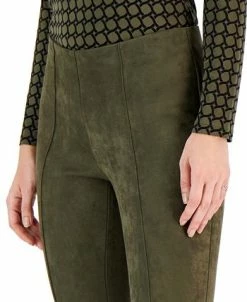Anne Klein Hollywood Faux Suede Front-Seam Pants -Clothing Shop 22526019 fpx