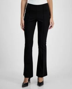 Bar III Women's Pull-On High-Rise Flare-Leg Pants, Created For Macy's