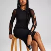 And Now This Women's Cutout-Long-Sleeve Midi Dress 2 And Now This Women's Cutout-Long-Sleeve Midi Dress -Clothing Shop 22567033 fpx