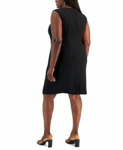Kasper Plus Size Sleeveless Sheath Dress -Clothing Shop 22567739 fpx