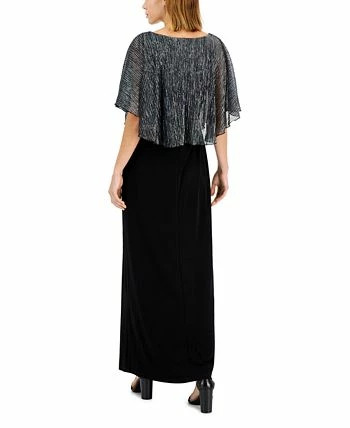 Connected Metallic-Capelet Gown 4 Connected Metallic-Capelet Gown - Image 2