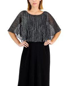 Connected Metallic-Capelet Gown 10 Connected Metallic-Capelet Gown -Clothing Shop 22586676 fpx