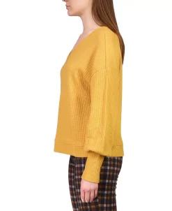 Sanctuary Women's Highline Waffle-Knit Top 13 Sanctuary Women's Highline Waffle-Knit Top -Clothing Shop 22586795 fpx
