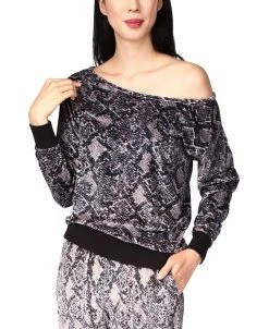 Michael Kors Women's Snake-Print Off-The-Shoulder Top