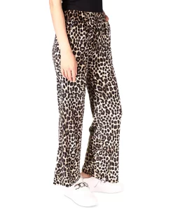 Michael Kors Women's Cheetah Flared Pull-On Pants -Clothing Shop 22607668 fpx
